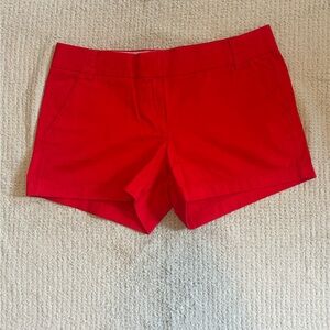 J. Crew Vibrant Red Women's chino shorts